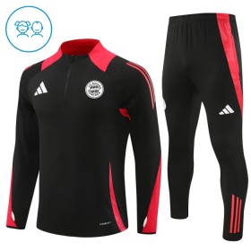 Dječji Bayern München Sweatshirt Za Trening Četvrt Zip 2024-25 Crna
